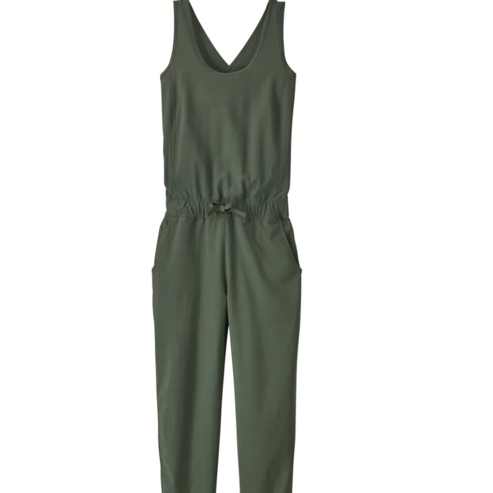 Patagonia Fleetwith Jumpsuit Romper - Size Medium - Kale Green